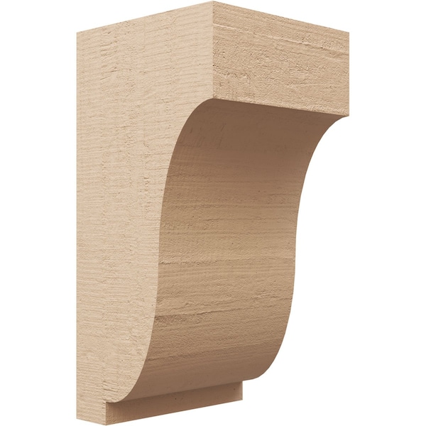 Ekena Millwork 9"W x 9"D x 18"H Wide Van Buren Rough Cedar Woodgrain TimberThane Corbel, Primed Tan CORUR09X09X18VANRCPR - main